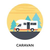 Trendy Caravan Concepts vector