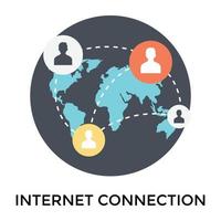 Trendy Internet Connection vector
