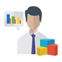 Trendy Business Analysis vector