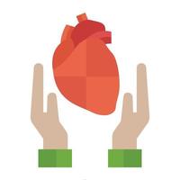 Trendy Human Heart vector