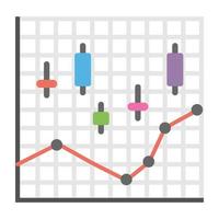 Trendy Box Plot vector