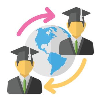 Trendy Knowledge Transfer vector