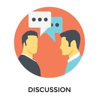 Trendy Discussion Concepts vector