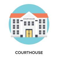 Trendy Courthouse Concepts vector