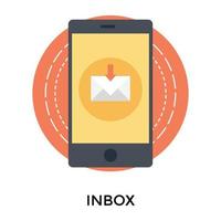 Trendy Mobile Inbox vector