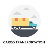 transporte de carga de moda vector