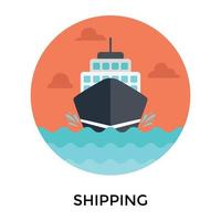 Trendy Shipping Concepts vector