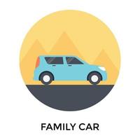 Trendy Family Car vector