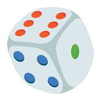 Trendy Dice Concepts vector