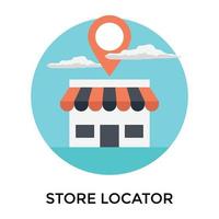 Trendy Store Location vector