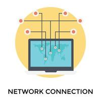 Trendy Network Connection vector