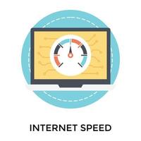 Trendy Internet Speed vector