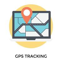 Online GPS Navigation vector