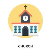 Trendy Church Concepts vector