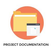 Trendy Project Documentation vector
