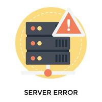 Trendy Server Error vector