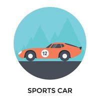 Trendy Sports Car vector