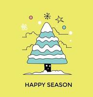 Trendy Happy Season vector