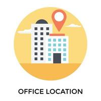 Trendy Office Location vector