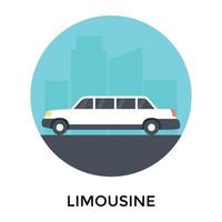 Trendy Limousine Concepts vector