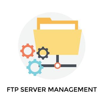 FTP Server Management vector