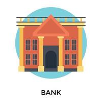 Trendy Bank Concepts vector