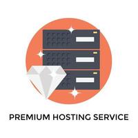 Premium Hosting Service vector