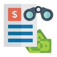 Trendy Report Monitoring vector