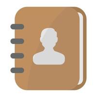 Trendy Contact Book vector