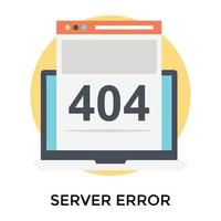 Trendy Server Error vector