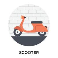 conceptos de scooter de moda vector