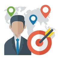 Trendy Target Location vector