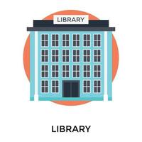 Trendy Library Conepts vector