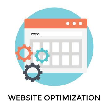 Trendy Website Optimization vector