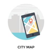 Trendy City Map vector