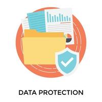 Trendy Data Protection vector
