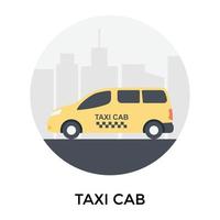 Trendy Taxi Cab vector