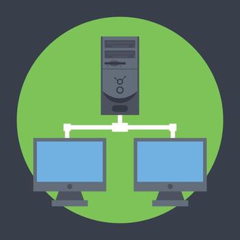 Shared Web Hosting vector