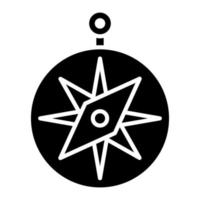 Compass Glyph Icon vector