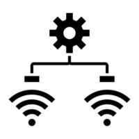 Process Glyph Icon vector