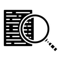 Information Glyph Icon vector