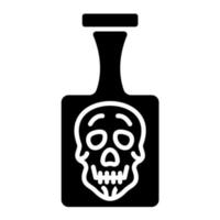 Poison Glyph Icon vector