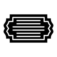 Label Glyph Icon vector