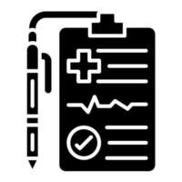 Diagnosis Glyph Icon vector