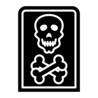 Death Glyph Icon vector