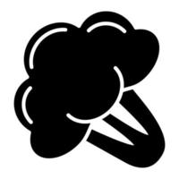 Cauliflower Glyph Icon vector