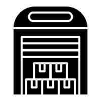 Data Warehouse Glyph Icon vector