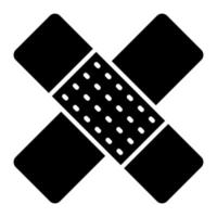 Band Aid Glyph Icon vector