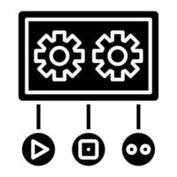 Social Hub Glyph Icon vector