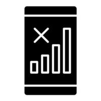 Signal Cellular Null Glyph Icon vector